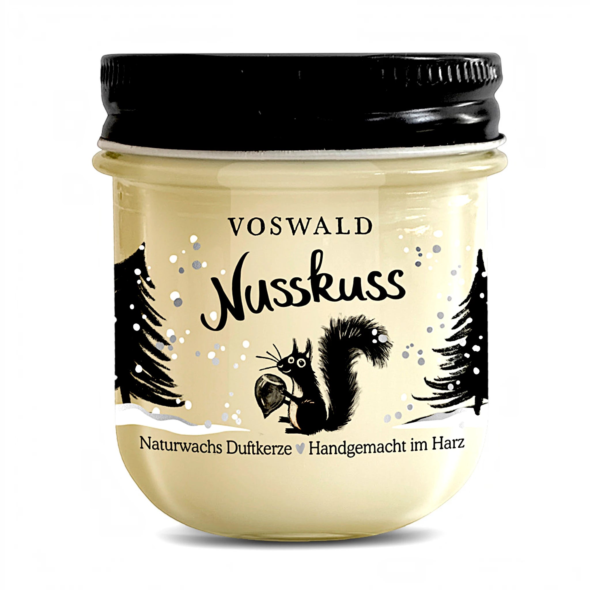 Handarbeit Voswald it Naturwachs aus dem Harz Kerze Nuss