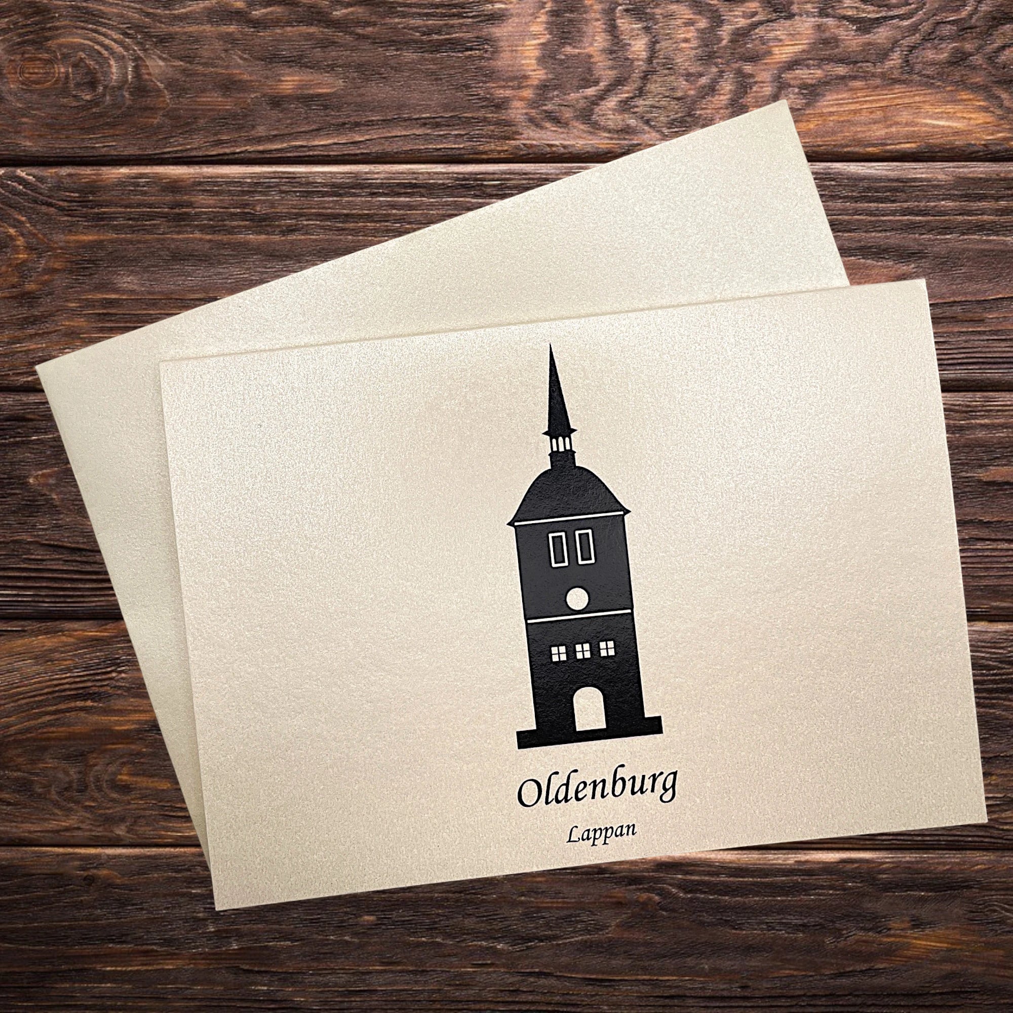 Der Lappan aus Oldenburg als Klappkarte mit Umschlag