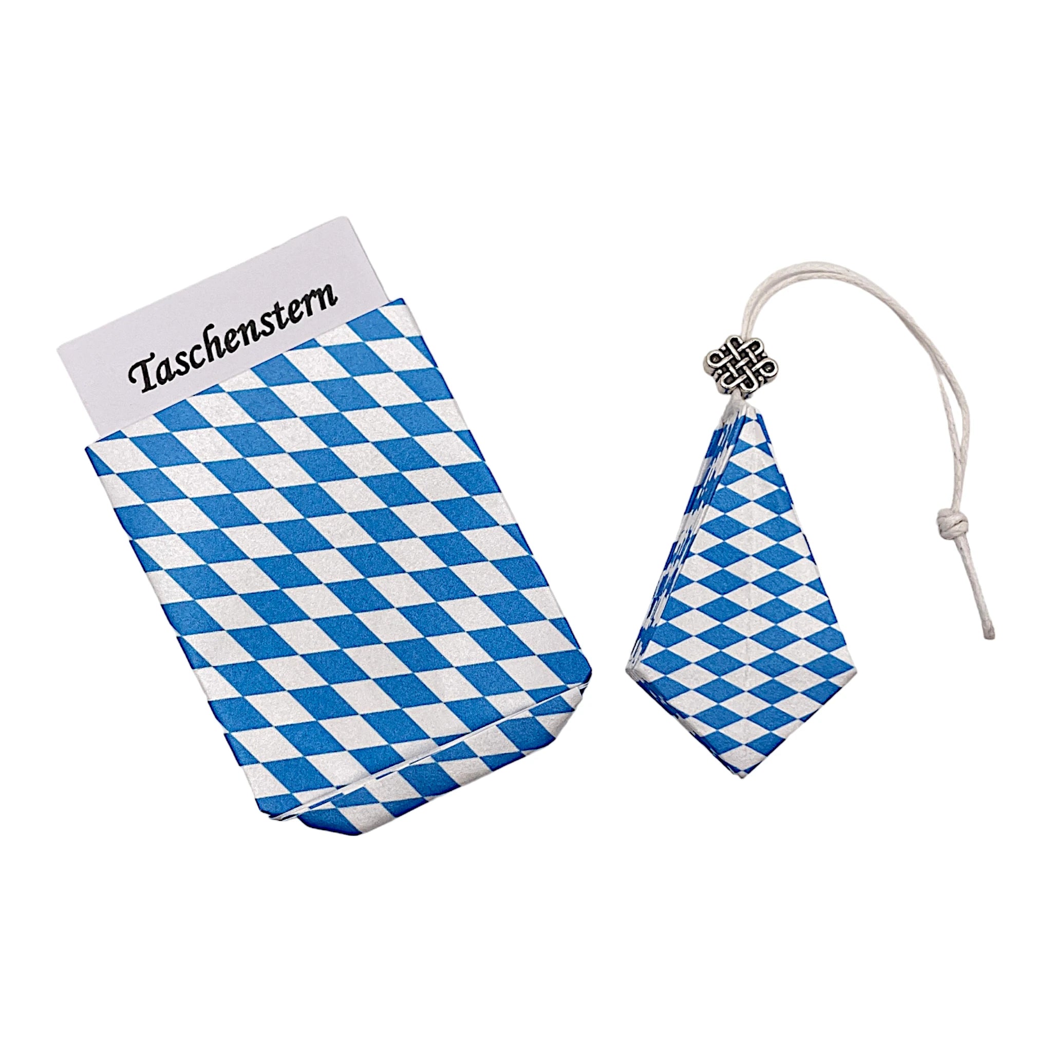 Taschenstern-Papierstern Etui mit Bayern Raute