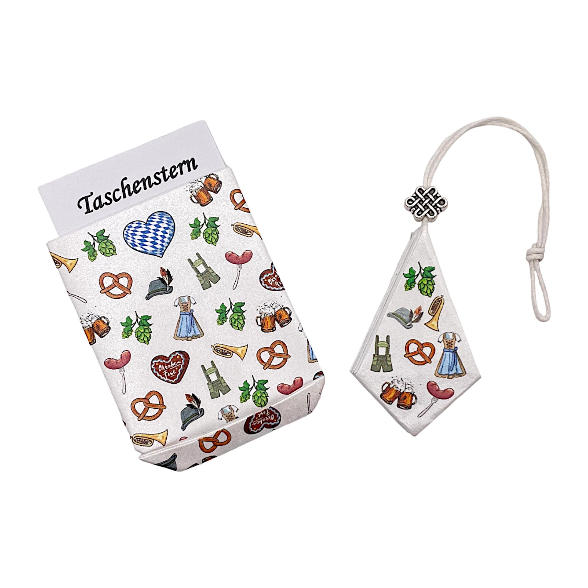 Taschenstern-Papierstern als Etui mit Bayern Druck
