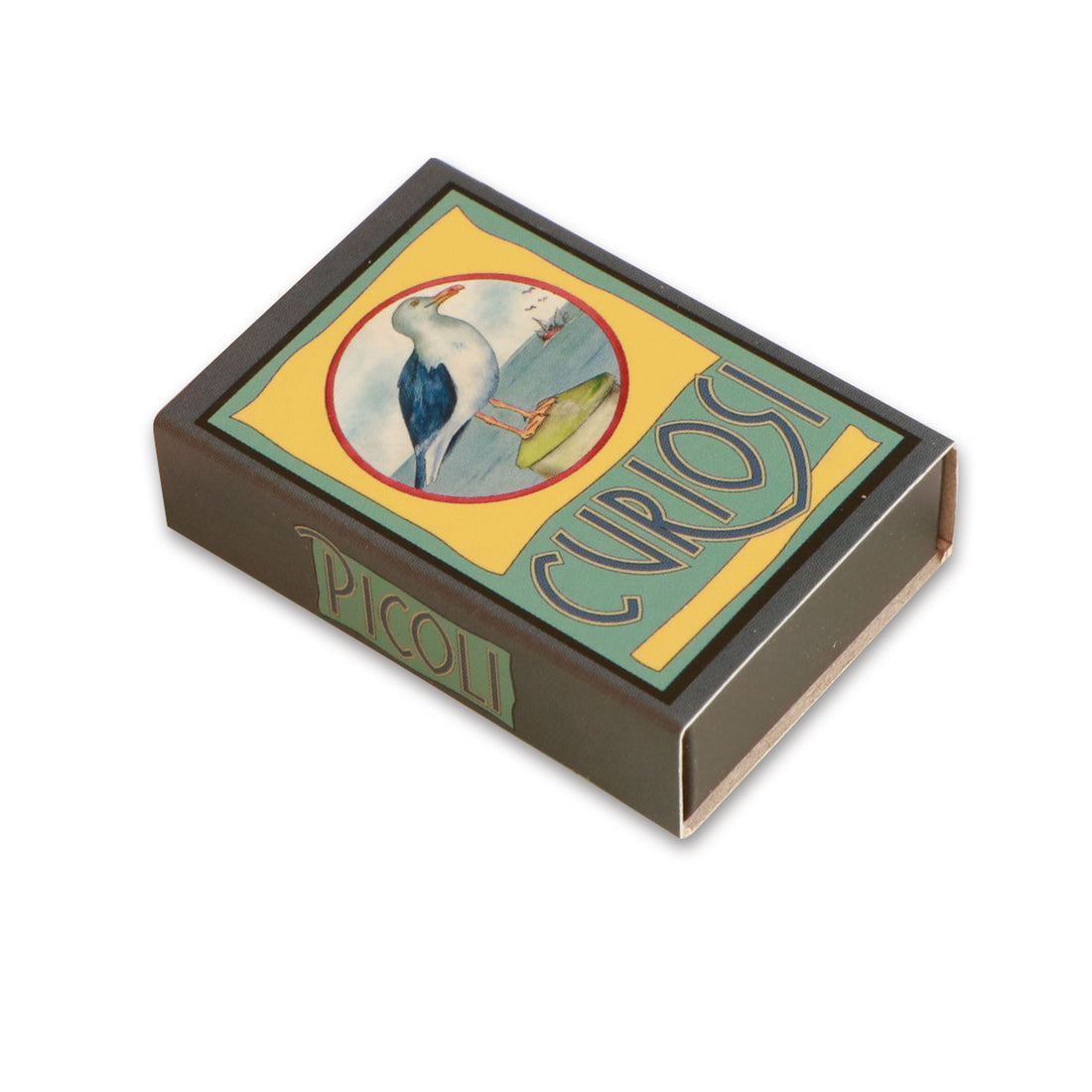 Curiosi Puzzle Möwe mit hochwertiger Schachtel und einzigartigen Puzzleteilen.