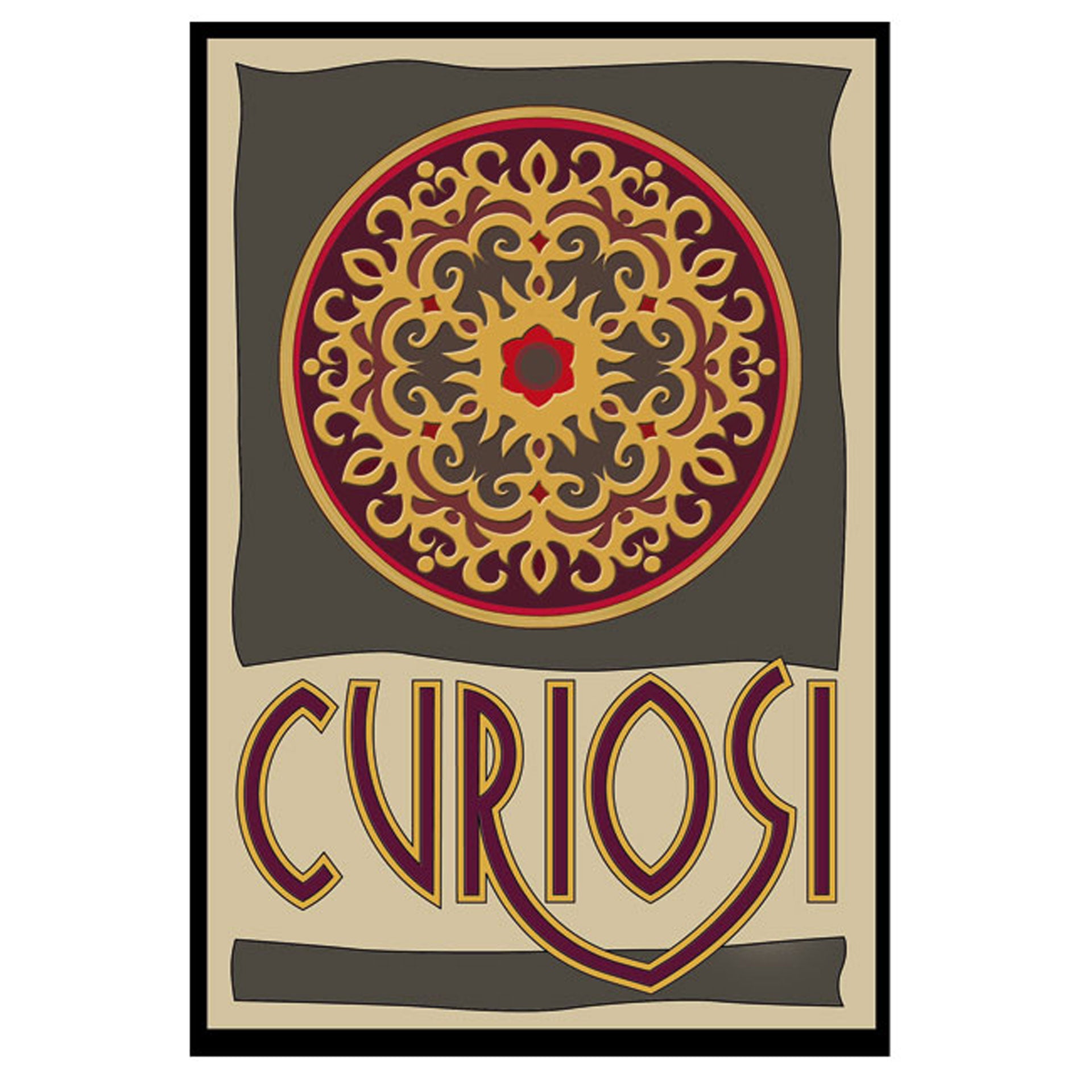 Detailansicht des Curiosi Puzzles Rose mit kunstvollem Motiv und besonderen Puzzleteilen.