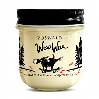 Kerze mit Naturwachs aus dem harz von Voswald, Handarbeit