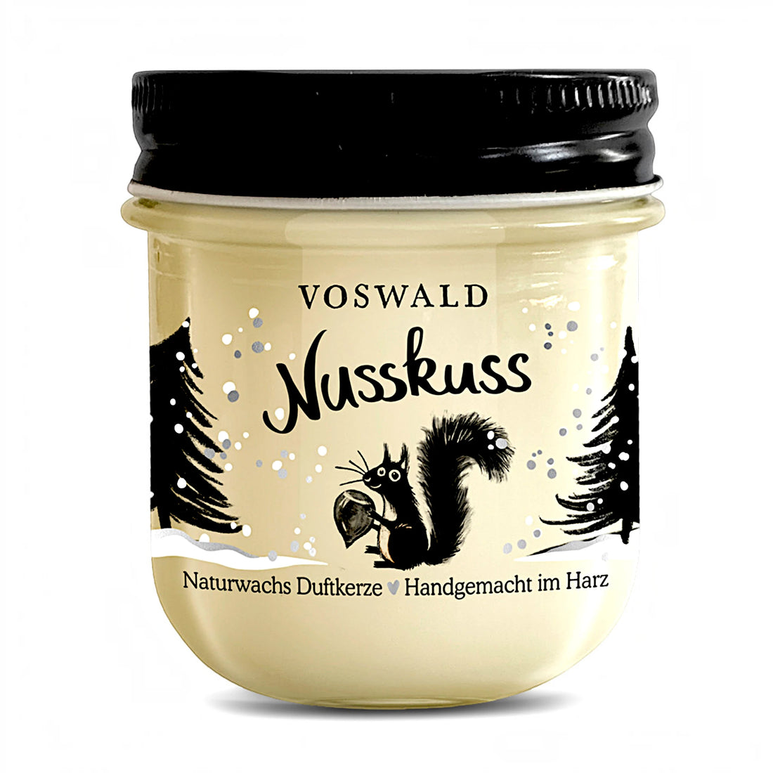 Handarbeit Voswald it Naturwachs aus dem Harz Kerze Nuss