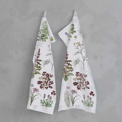 Dekoratives Bio-Geschirrtuch mit Pilzmotiv aus Bio-Baumwolle im dänischen Design – schöne Geschenkidee für Natur- und Pilzliebhaber.