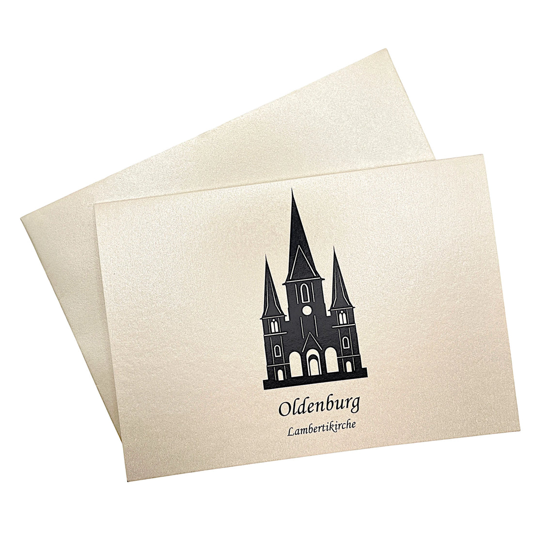 Karte mit dem Motiv der Lambertikirche aus Oldenburg