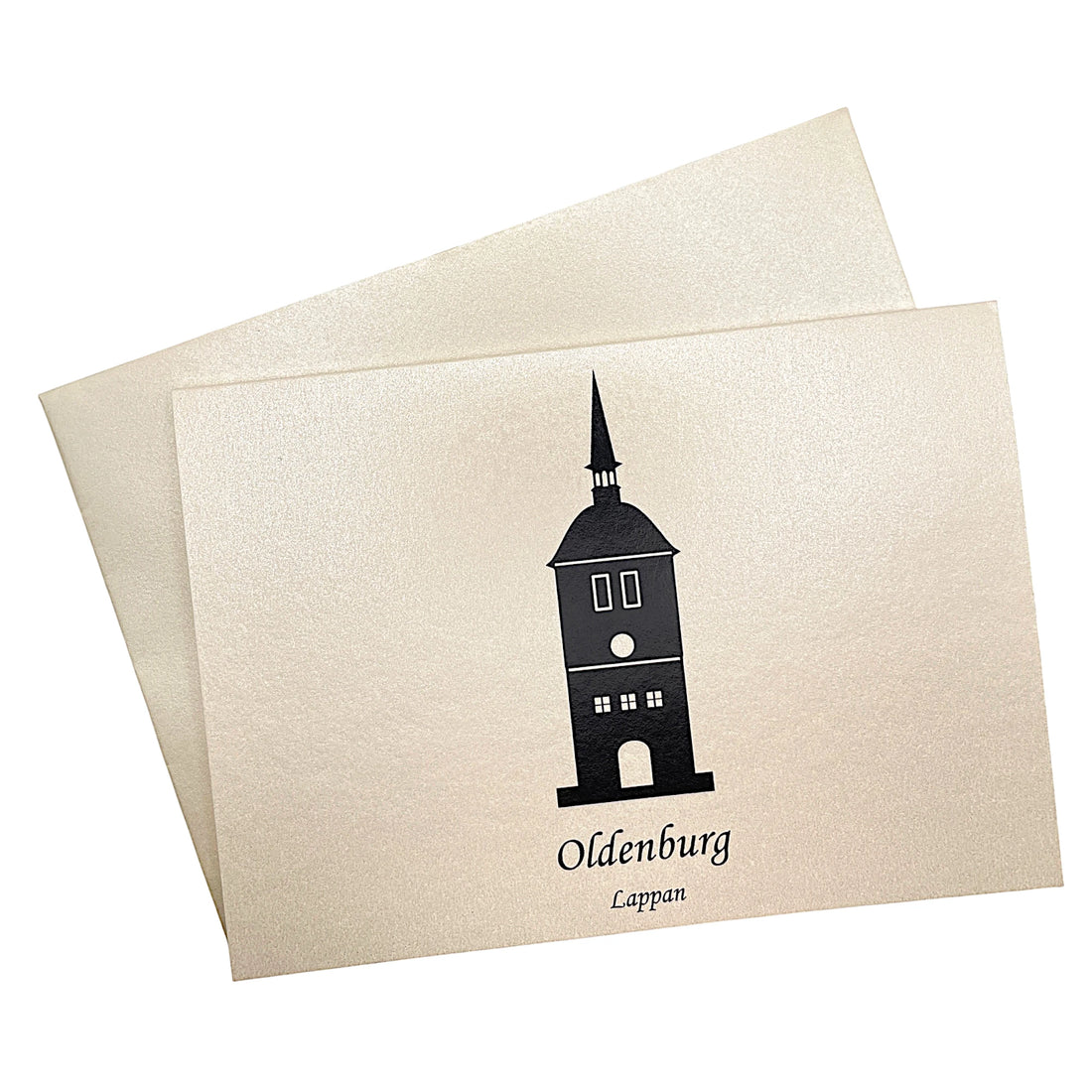 Klappkarte mit dem Motiv Lappan aus Oldenburg