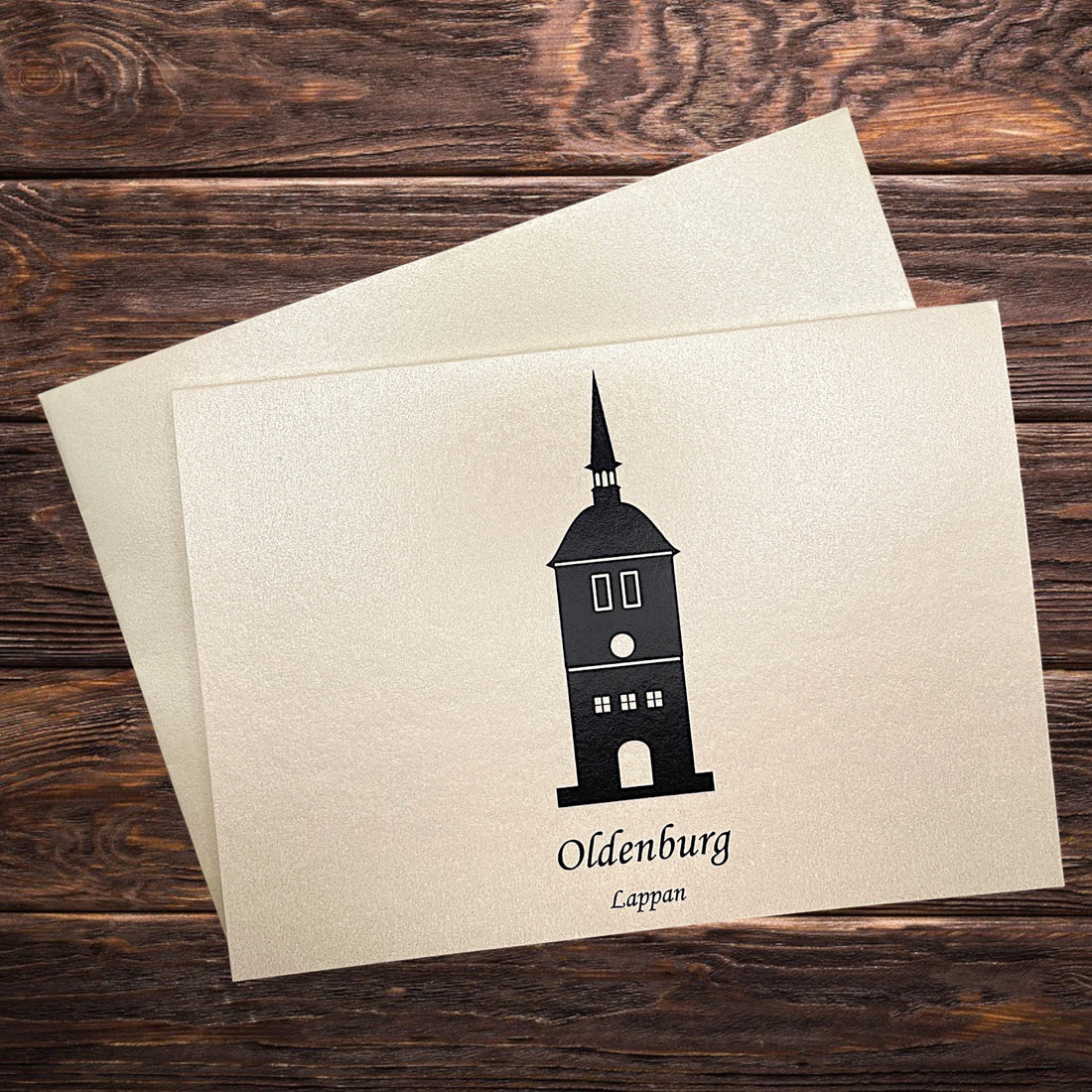 Der Lappan aus Oldenburg als Klappkarte mit Umschlag