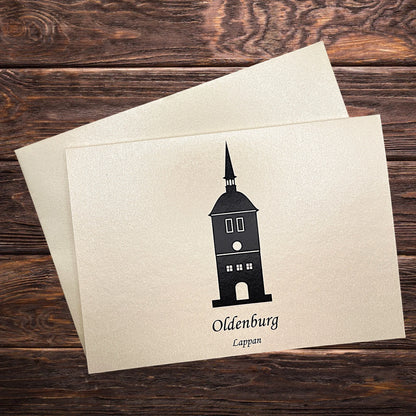 Der Lappan aus Oldenburg als Klappkarte mit Umschlag