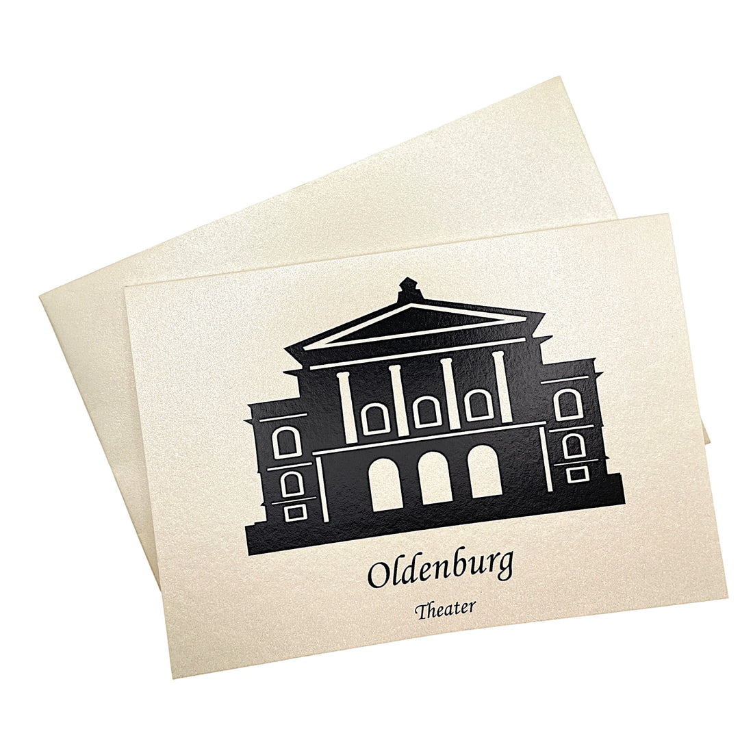 Klappkarte mit dem Motiv vom Theater Oldenburg