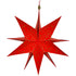 Roter Papierstern Arabeske XL als handgefalteter Weihnachtsstern für Fenster und Weihnachtsdekoration.