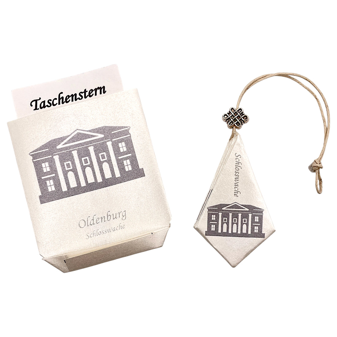 Taschenstern-Faltstern mit Etui aus Papier Oldenburg Schlosswache