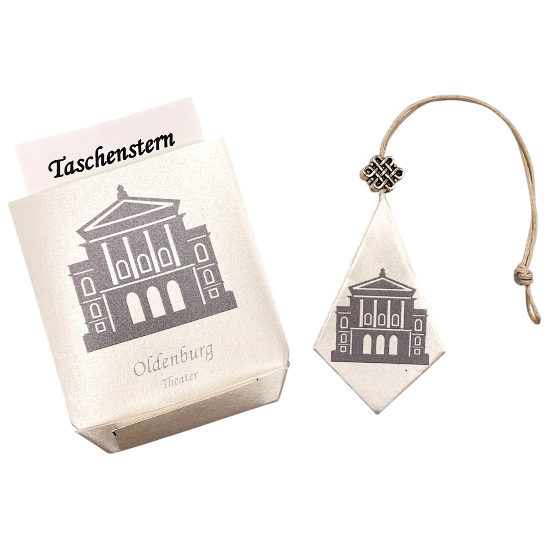 Faltstern mit dem Motiv Oldenburg Theater auf Papier