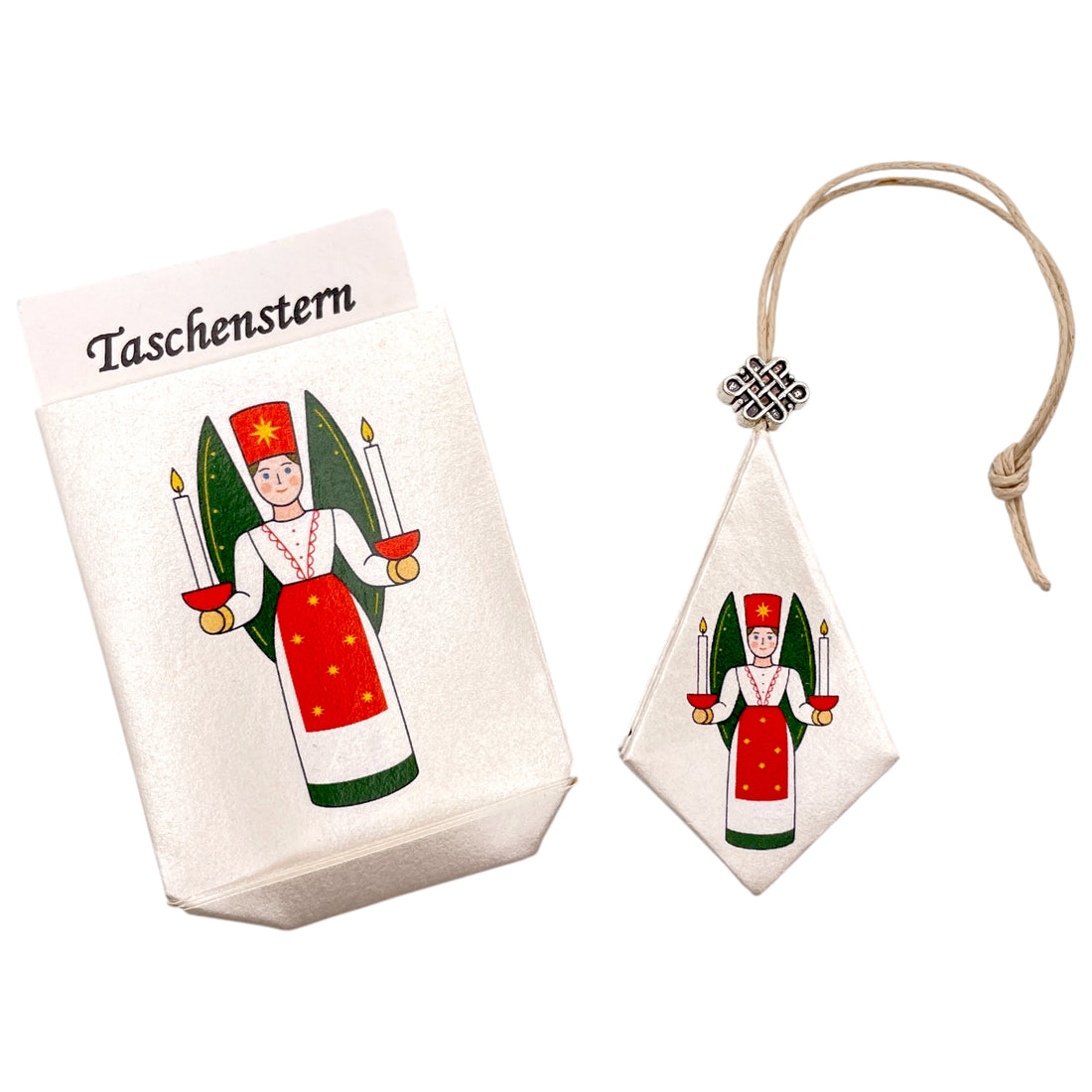 Taschentern mit Motiv Engel, Handarbeit