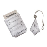Papierstern mit Noten als Weihnachtsstern und Stern