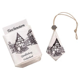 Handgefalteter Papierstern mit Motiv aus Quedlinburg – festliche Weihnachtsdekoration aus Papier.