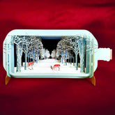 Pop-up-Karte Winter Wunderland mit filigranem 3D-Weihnachtsmotiv