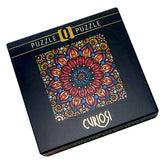 Puzzlebox „Mandala mit Goldglanz“ von Curiosi, Edition Q Gold 4 mit edlem Goldglanzeffekt und 72 einzigartigen Puzzleteilen.