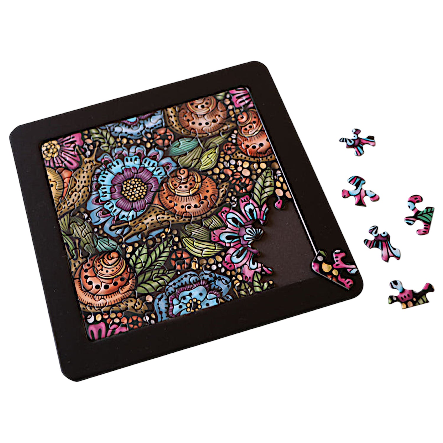Puzzletablett Größe S von Curiosi zum Puzzeln und Präsentieren kleiner Puzzle.