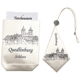 Stern aus Papier mit dem Schloss von Quedlinburg