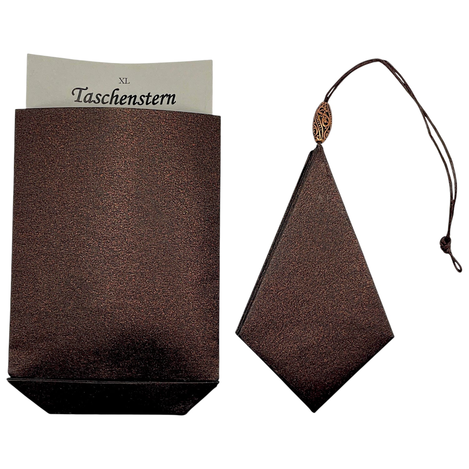 Schwarzer Papierstern zum aufklappen mit Glanz und Glitter
