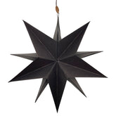 Stern in schwarz aus Papier mit Glanz und Glitter