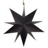 Stern in schwarz aus Papier mit Glanz und Glitter