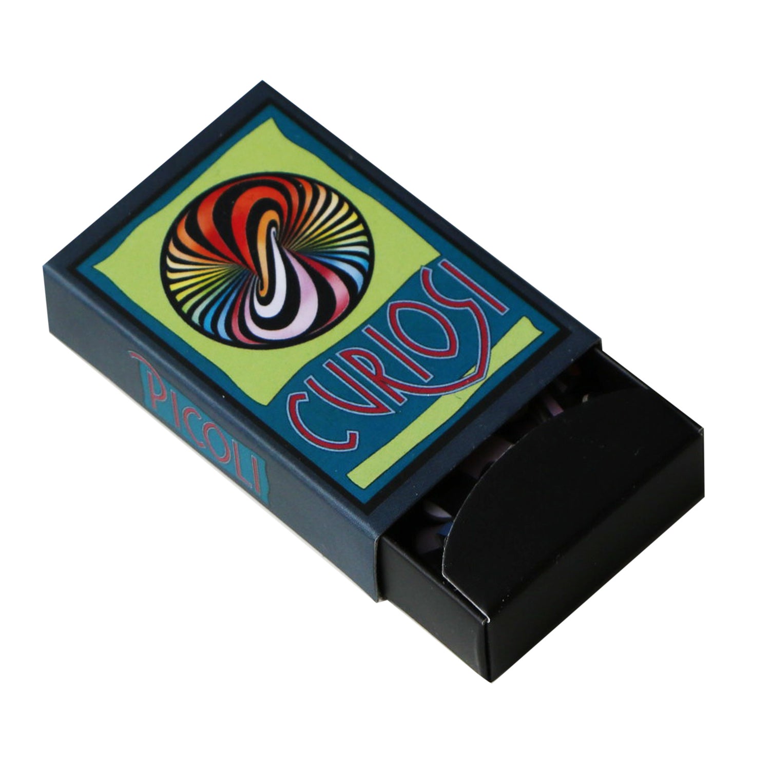 Curiosi Picoli Puzzle „Lolly“ in halb geöffneter Puzzlebox mit farbenfrohem Aquarellmotiv.