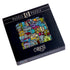 Puzzlekarton des Curiosi-Puzzles „Kunterbunte Stadt“ mit farbenfrohem Stadtmotiv.