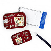 Dosenpost „Besinnliche Weihnachten“ mit Grußkarte als originelle Alternative zur Postkarte

