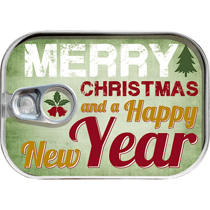 Dosenpost „Merry Christmas and a Happy New Year“ – originelle Weihnachtsgrüße in der Dose