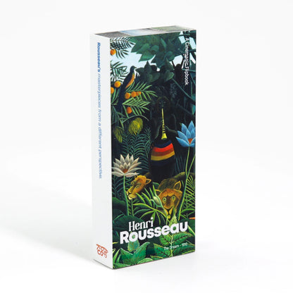Sechs Animationen in einem Daumenkino mit Kunstwerken von Henri Rousseau.