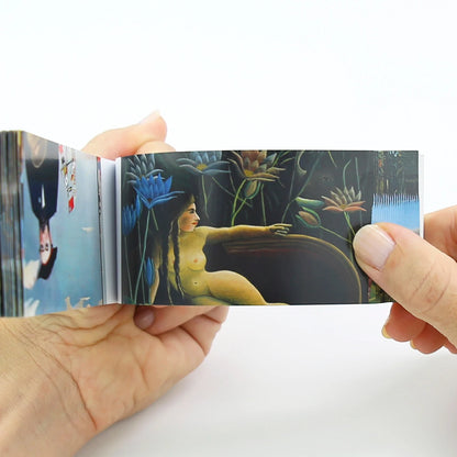 6-in-1 Daumenkino von Henri Rousseau als originelle Geschenkidee für Kunstliebhaber.