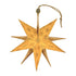 Papierstern mit goldenem Weihnachtsmuster, kunstvoll entfaltet mit edlem Glanz  

