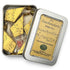 Papierstern Noten Mini in Gold – handgefalteter Stern mit Notenmotiv