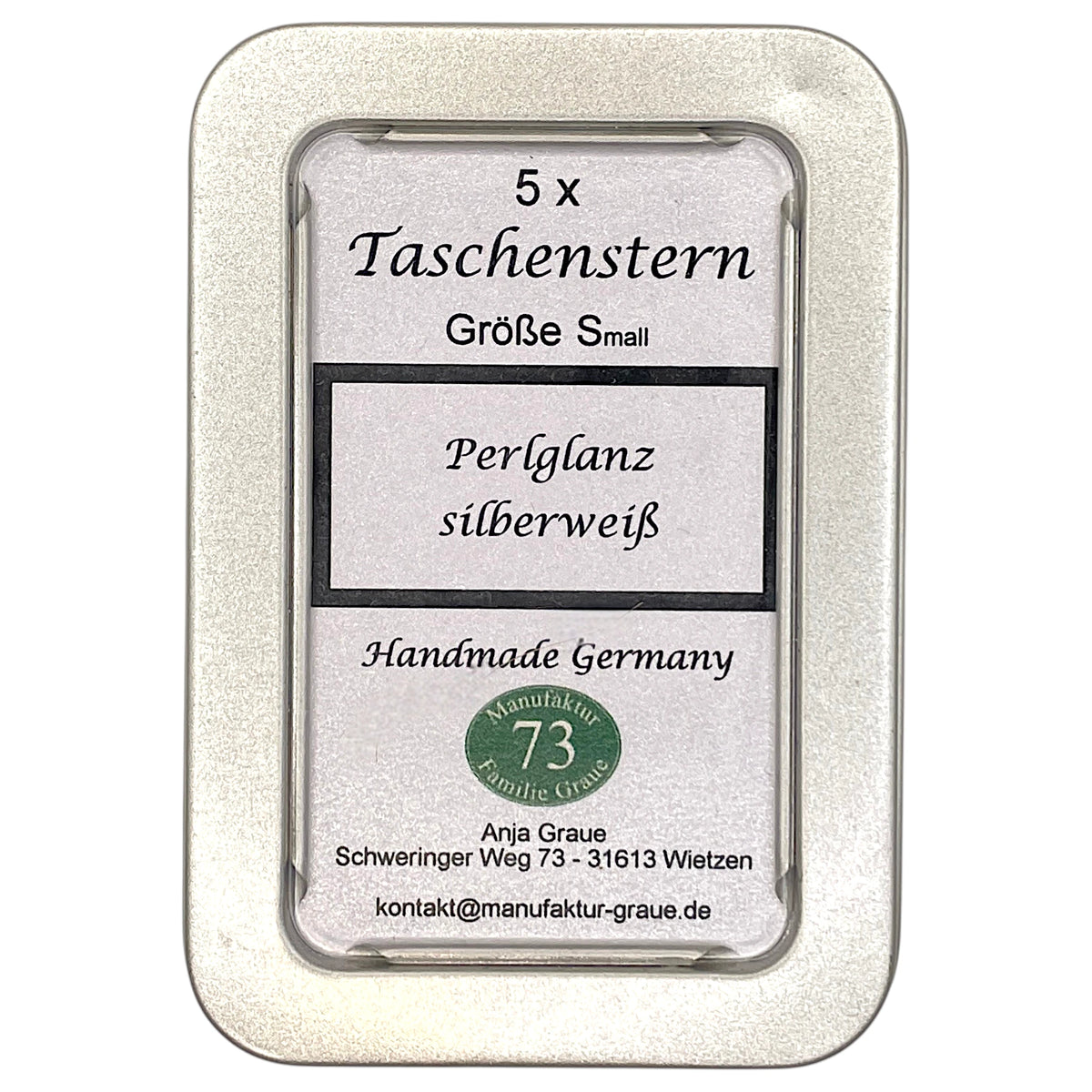 Weißer Mini Papierstern mit Notenmotiv – dekorativer Stern aus Papier