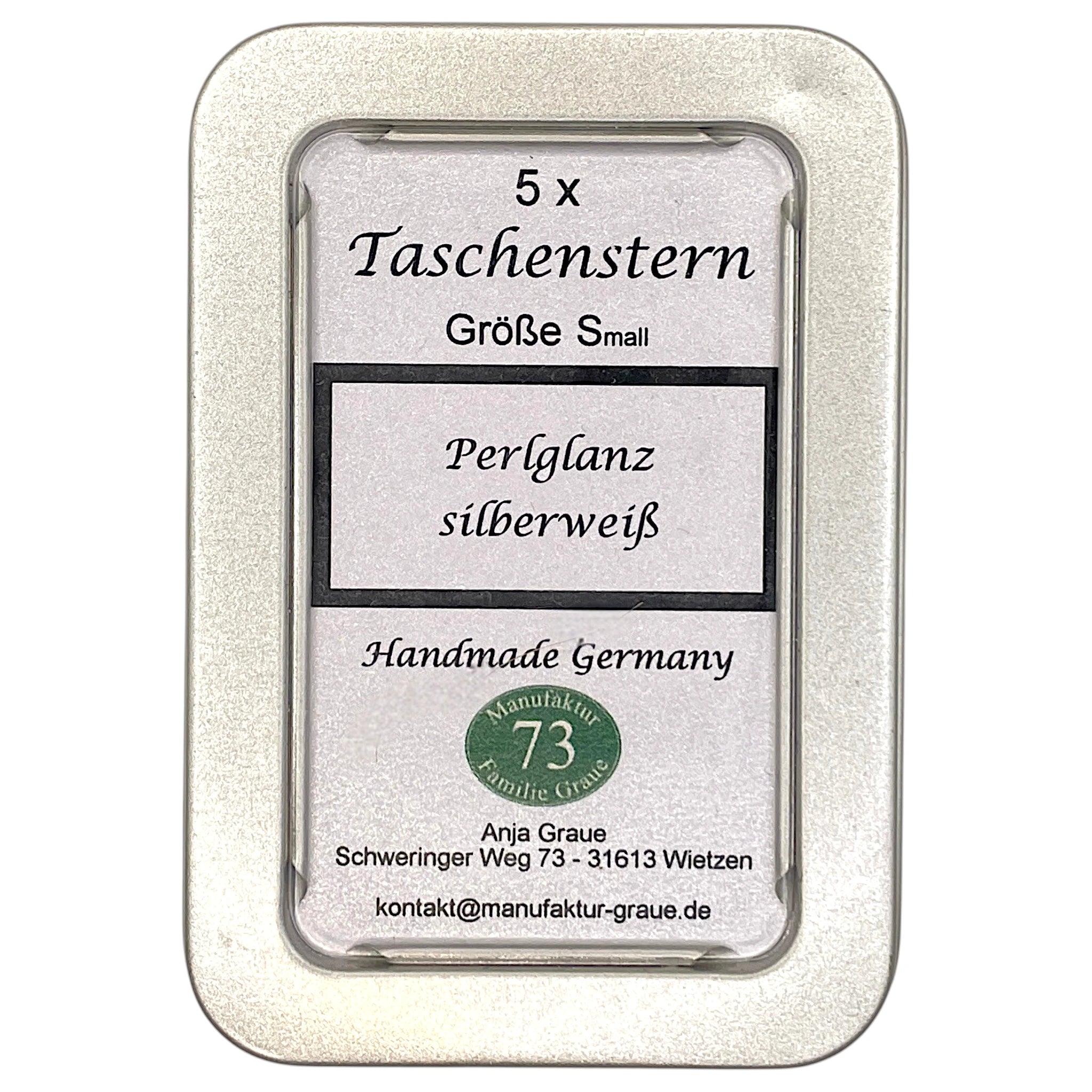Weißer Mini Papierstern mit Notenmotiv – dekorativer Stern aus Papier