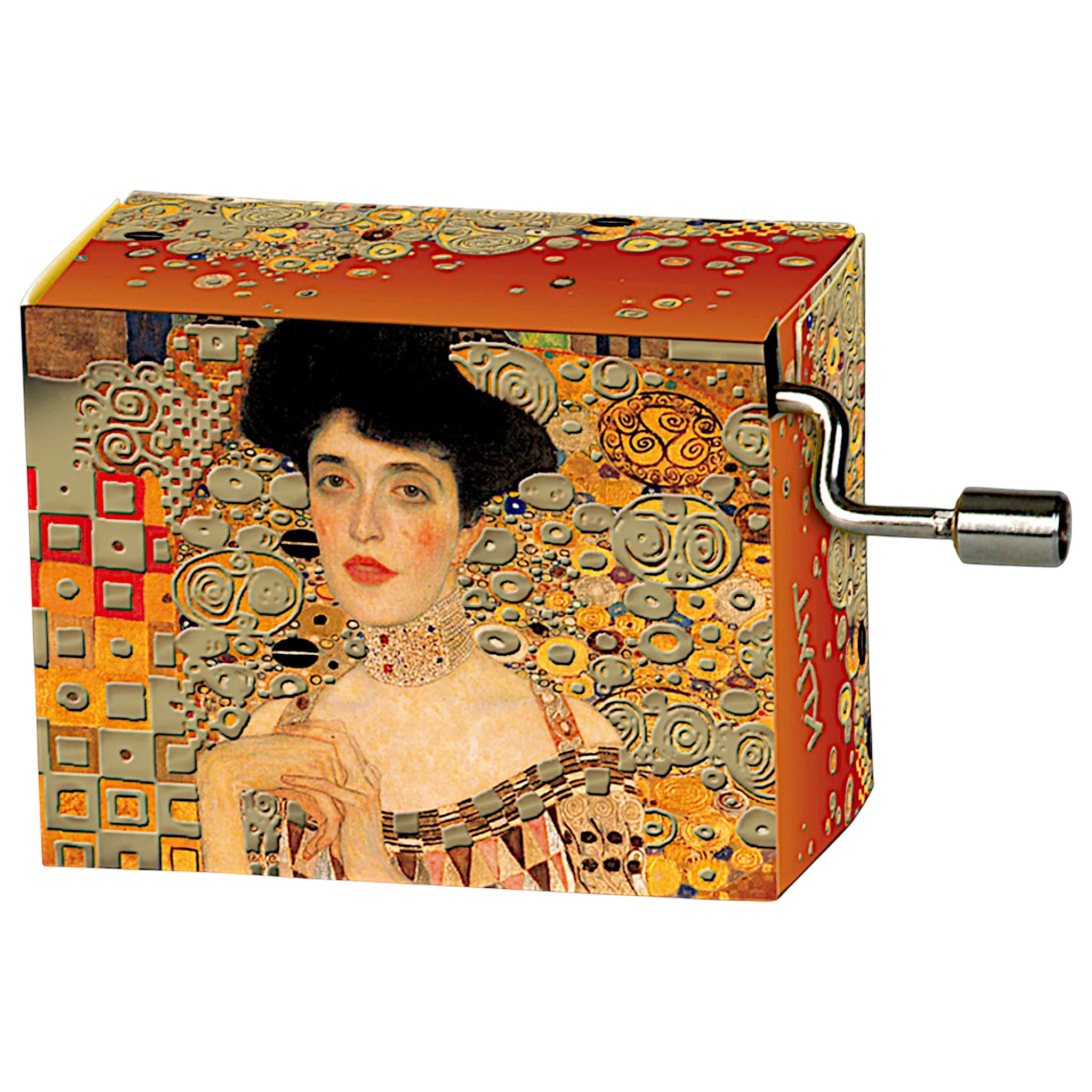 Spieluhr mit Gustav Klimts Porträt Adele Bloch-Bauer
