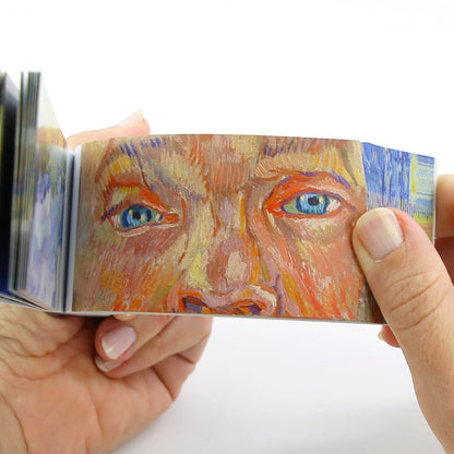 6-in-1 Daumenkino mit berühmten Motiven des Künstlers Vincent van Gogh.